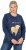 Ulla Popken Let It Snow Sequins Sweatshirt Ink Blue - Sweatshirts & hoodies - 