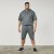 North Latitude 61334 Short En Molleton Vert Poussiéreux Foncé - Pantalons/shorts de survêtement - Survêtement/jogging grandes tailles