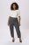 Kaffe Curve Merla Pantalon Dark Grey Melange - Jeans & Pantalons Femme Grandes Tailles – Plus Size - 