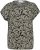 Kaffe Curve Sonna Stanley Top Noir profond/Blanc cassé imprimé - T-shirts - 