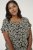 Kaffe Curve Sonna Stanley Top Noir profond/Blanc cassé imprimé - T-shirts - 