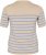 Kaffe Curve Lizzy Pull rayé Beige/Bleu - T-shirts imprimés pour femme - 