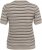 Kaffe Curve Lizzy Pull rayé Beige/Noir - T-shirts imprimés pour femme - 