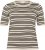 Kaffe Curve Lizzy Pull rayé Beige/Noir rayé - T-shirts imprimés pour femme - 