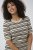 Kaffe Curve Lizzy Pull rayé Beige/Noir rayé - T-shirts imprimés pour femme - 
