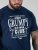 D555 Cooper Grumpy Old Man Printed T-Shirt Navy - T-shirts avec impression - 