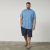 North Latitude 61010 US T-Shirt Bleu Moyen - T-shirts - T-shirts Homme Grande Taille