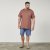 North Latitude 61320 T-Shirt Avec Impression Dans Le Dos Marron Cognac - T-shirts - T-shirts Homme Grande Taille