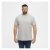 North Latitude T-Shirt O-Neck Grey Melange - T-shirts - T-shirts Homme Grande Taille