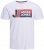 Jack & Jones Logan T-Shirt White - T-shirts - T-shirts Homme Grande Taille