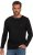 JP1880 Henley T-Shirt Long Sleeve Black TALL - VÊTEMENTS HOMME MT-6XLT - Vêtements Tall Homme