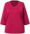 Ulla Popken Decorative Seam Short Sleeve Tee Red - T-shirts - 