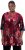 Ulla Popken Velvet Peacock Feather 3/4 Sleeve Tunic Blouse Wine Red - T-shirts - 