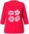 Ulla Popken Floral Graphic V-Neck Tee Lychee - T-shirts imprimés pour femme - 