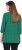 Ulla Popken Floral A-Line 3/4 Sleeve Tee Green - Ulla Popken - 