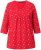 Ulla Popken Minimal Floral Print 3/4 Sleeve Tee Neon Red - T-shirts imprimés pour femme - 