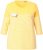 Ulla Popken Paper Boat Print 3/4 Sleeve Tee Sun Yellow - T-shirts imprimés pour femme - 