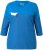 Ulla Popken Paper Boat Print 3/4 Sleeve Tee Pacific Blue - T-shirts imprimés pour femme - 