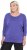 Ulla Popken Quick Drying Batwing Sleeve Tee Blueberry - T-shirts imprimés pour femme - 