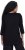 Ulla Popken Flower Epaulet 3/4 Sleeve Top Black - T-shirts imprimés pour femme - 