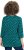 Ulla Popken Flower Print 3/4 Sleeve Tee Teal Green - T-shirts - 