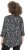 Ulla Popken Ribbon Print 3/4 Sleeve Asymmetric Tee Black - T-shirts imprimés pour femme - 