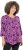 Ulla Popken Ribbon Print 3/4 Sleeve Asymmetric Tee Light Plum - T-shirts imprimés pour femme - 
