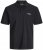 Jack & Jones College Logo Polo Short Sleeve Black - Polos - Polos homme grande taille