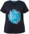 Ulla Popken BISOUS Short Sleeve Graphic Tee Navy Blue - T-shirts imprimés pour femme - 