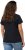 Ulla Popken BISOUS Short Sleeve Graphic Tee Navy Blue - T-shirts imprimés pour femme - 