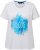Ulla Popken BISOUS Short Sleeve Graphic Tee Snow White - T-shirts imprimés pour femme - 