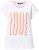 Ulla Popken LOVE Short Sleeve Graphic Tee Snow White - T-shirts imprimés pour femme - 