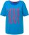 Ulla Popken LOVE Short Sleeve Graphic Tee Sapphire Blue - T-shirts imprimés pour femme - 