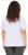 Ulla Popken Embroidered Face Motif Short Sleeve V-Neck Tee Light Grey Melange - T-shirts imprimés pour femme - 