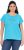 Ulla Popken Metallic Animal Cap Sleeve Graphic Tee Deep Aqua - T-shirts imprimés pour femme - 