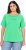 Ulla Popken TRUE Lettering Short Sleeve Tee Mint Green - T-shirts imprimés pour femme - 