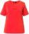 Ulla Popken TRUE Lettering Short Sleeve Tee Neon Red - T-shirts imprimés pour femme - 