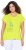 Ulla Popken Half-Sleeve A-line V-Neck Boat Pattern T-Shirt Lime - T-shirts imprimés pour femme - 
