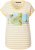 Ulla Popken Striped Short Sleeve Citrus Graphic Tee Sun Yellow - T-shirts imprimés pour femme - 