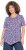 Ulla Popken Floral Pointed Hem Short Sleeve Tee Purple - T-shirts imprimés pour femme - 