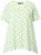 Ulla Popken Palm Tree Print Pointed Hem Tee Lett Lime - T-shirts imprimés pour femme - 
