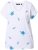 Ulla Popken Cross Stitch Short Sleeve Tee Snow White - T-shirts imprimés pour femme - 