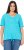 Ulla Popken Ride The Wave Short Sleeve V-Neck Graphic Tee Deep Aqua - T-shirts imprimés pour femme - 