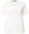 Ulla Popken Embroidered Sunrise Lettering Tee Off-White - T-shirts imprimés pour femme - 
