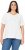 Ulla Popken Embroidered Sunrise Lettering Tee Off-White - T-shirts imprimés pour femme - 