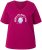 Ulla Popken Shell Picker Club Short Sleeve Graphic Tee Magnolia Red - T-shirts imprimés pour femme - 