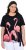 Ulla Popken Flamingo Short Sleeve Graphic Tee Black - T-shirts imprimés pour femme - 