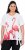 Ulla Popken Flamingo Short Sleeve Graphic Tee Off-White - T-shirts imprimés pour femme - 