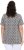 Ulla Popken Cactus Print Short Sleeve V-Neck Tee Graphite Grey - T-shirts imprimés pour femme - 