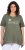 Ulla Popken Sunset Lettering Short Sleeve Graphic Tee Olive - T-shirts imprimés pour femme - 
